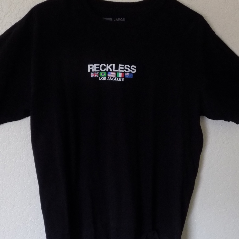 comfortable Reckless Black Tshirt